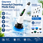 Electric Spin Scrubber – Cordless Multi-Head Cleaning Brush