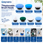 Electric Spin Scrubber – Cordless Multi-Head Cleaning Brush