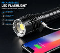 Super Bright LED Flashlight – Adjustable Focus & Multiple Modes