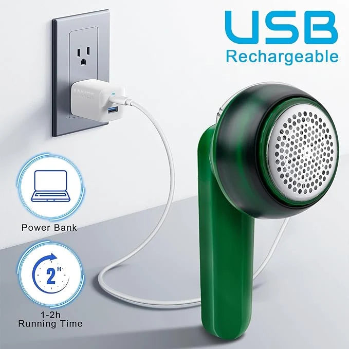 Rechargeable Lint Remover – Fabric Shaver & Clothes Depiller
